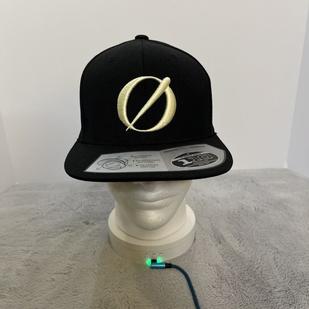 RODE Microphones Gold Ø Logo Snapback Hat Black Tech Promo Cap Flexfit 110